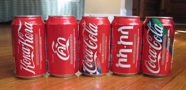Coco Cola cans