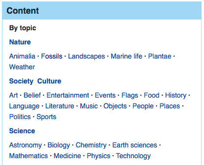 Free Picture Websites Wikimedia Commons Highlights menu