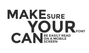 choosing the right font size