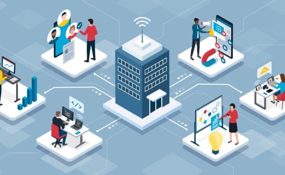 An illustration of outsourced services