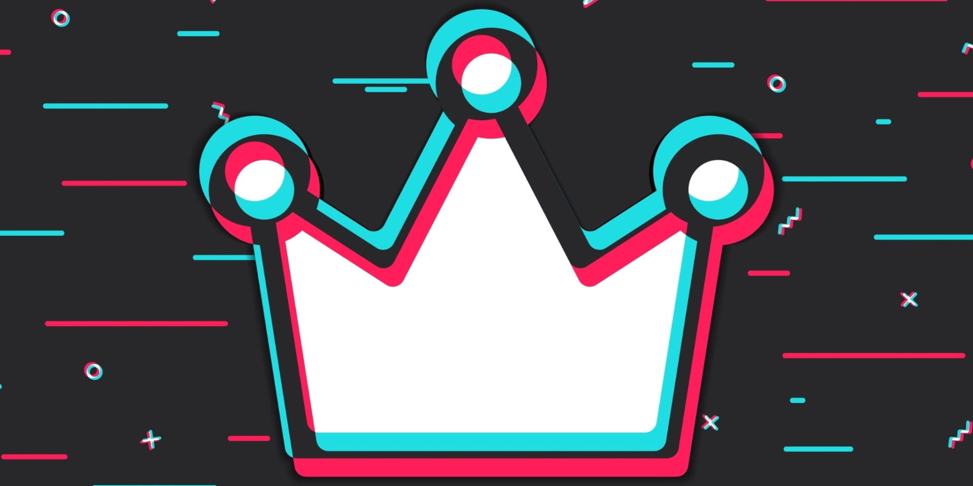 stylized image of a crown using tiktok branding