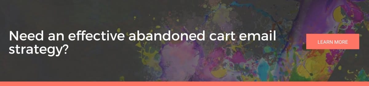 An abandoned cart CTA image