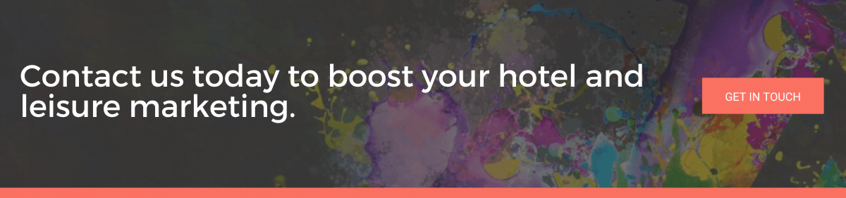 A CTA image encouraging readers to boost their hotel and leisure marketing.